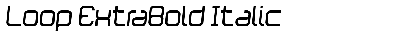 Loop ExtraBold Italic